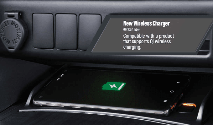 Wireless charger toyota fortuner